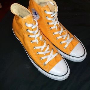 Yellow Converse hightop
